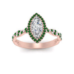 Load image into Gallery viewer, twisted-marquise-emerald-halo-engagement-ring-in-rose-gold-FD9126MQRGEMGRANGEL5-NL-RG_5901247c-958c-4b40-891d-1e4fc5172281?v=1757924922