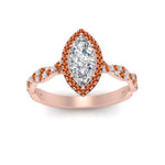 Load image into Gallery viewer, twisted-marquise-orange-sapphire-halo-engagement-ring-in-rose-gold-FD9126MQRGSAORANGEL5-NL-RG_674a6b00-41d0-4cf1-b3c0-d931ce566796?v=1757924921