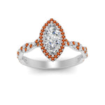 Load image into Gallery viewer, twisted-marquise-orange-sapphire-halo-engagement-ring-in-white-gold-FD9126MQRGSAORANGEL5-NL-WG_f6ee63e2-e4dd-4e4a-b9e2-f39098d0d872?v=1757924922