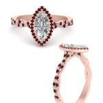 Load image into Gallery viewer, twisted-marquise-ruby-halo-engagement-ring-in-rose-gold-FD9126MQRGRUDRANGEL3-NL-RG_6a448d3b-e4fd-4c0a-8622-81dcb9ecfce1?v=1757924921