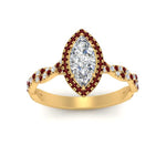 Load image into Gallery viewer, twisted-marquise-ruby-halo-engagement-ring-in-yellow-gold-FD9126MQRGRUDRANGEL5-NL-YG_bbc486ca-0f26-4505-b3f5-f6d10d3c9089?v=1757924922