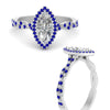 Load image into Gallery viewer, twisted-marquise-sapphire-halo-engagement-ring-in-white-gold-FD9126MQRGSABLANGEL3-NL-WG_8c4d91e6-5774-4c3e-8594-aecdac66b0bd?v=1757924921