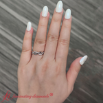 Load image into Gallery viewer, Infinity Twist Diamond Wedding Band