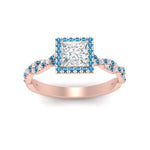 Load image into Gallery viewer, twisted-princess-cut-halo-diamond-engagement-ring-with-blue-topaz-in-rose-gold-FD9126PRRGICBLTOANGLE5-NL-RG_570edf99-e3ae-4f1a-a3d3-c467f737b3c2?v=1757924953