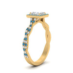 Load image into Gallery viewer, twisted-princess-cut-halo-diamond-engagement-ring-with-blue-topaz-in-yellow-gold-FD9126PRRGICBLTOANGLE2-NL-YG_6a68ff23-bad1-4420-acbc-8250a8ebe7c0?v=1757924953
