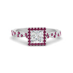 Load image into Gallery viewer, twisted-princess-cut-halo-diamond-engagement-ring-with-pink-sapphire-in-white-gold-FD9126PRRGSADRPI-NL-WG?v=1757924846