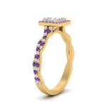 Load image into Gallery viewer, twisted-princess-cut-halo-diamond-engagement-ring-with-purple-topaz-in-yellow-gold-FD9126PRRGVITOANGLE2-NL-YG_3a369323-24a7-4db6-9569-c8550957d3df?v=1757924953