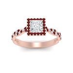 Load image into Gallery viewer, twisted-princess-cut-halo-diamond-engagement-ring-with-ruby-in-rose-gold-FD9126PRRGRUDRANGLE5-NL-RG_77d12874-3aea-46da-bcf7-1bae11138175?v=1757924953