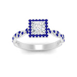 Load image into Gallery viewer, twisted-princess-cut-halo-diamond-engagement-ring-with-sapphire-in-white-gold-FD9126PRRGSABLANGLE5-NL-WG?v=1757924847