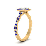 Load image into Gallery viewer, twisted-princess-cut-halo-diamond-engagement-ring-with-sapphire-in-yellow-gold-FD9126PRRGSABLANGLE2-NL-YG_8a207252-81c4-4a36-80ff-d88b1a64bf42?v=1757924953
