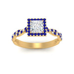 Load image into Gallery viewer, twisted-princess-cut-halo-diamond-engagement-ring-with-sapphire-in-yellow-gold-FD9126PRRGSABLANGLE5-NL-YG_25cc2483-c7ee-4089-bdcc-413bc1e7a6d7?v=1757924953