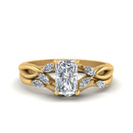 Load image into Gallery viewer, twisted-radiant-cut-womens-diamond-bridal-ring-sets-in-yellow-gold-FD8300RAB2-NL-YG