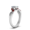 Load image into Gallery viewer, twisted-radiant-cut-womens-ruby-bridal-ring-sets-in-white-gold-FD8300RAB2GRUDR-NL-WG