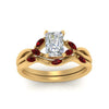 Load image into Gallery viewer, twisted-radiant-cut-womens-ruby-bridal-ring-sets-in-yellow-gold-FD8300RAB2GRUDR-NL-YG
