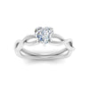Load image into Gallery viewer, Heart Shaped Infinity Twisted Solitaire Ring