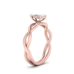 Load image into Gallery viewer, Marquise Cut Infinity Twisted Solitaire Ring