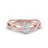 Load image into Gallery viewer, Pear Shaped Infinity Twisted Solitaire Ring