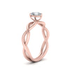 Load image into Gallery viewer, Pear Shaped Infinity Twisted Solitaire Ring