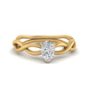 Load image into Gallery viewer, Pear Shaped Infinity Twisted Solitaire Ring