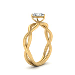 Load image into Gallery viewer, Pear Shaped Infinity Twisted Solitaire Ring