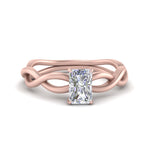 Load image into Gallery viewer, Infinity Twisted Solitaire Ring