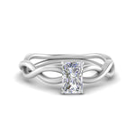 Load image into Gallery viewer, Infinity Twisted Solitaire Ring