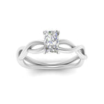 Load image into Gallery viewer, Infinity Twisted Solitaire Ring