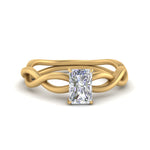 Load image into Gallery viewer, Infinity Twisted Solitaire Ring