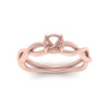 Load image into Gallery viewer, Semi Mount Infinity Twisted Solitaire Ring