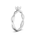 Load image into Gallery viewer, Semi Mount Infinity Twisted Solitaire Ring