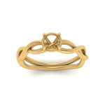 Load image into Gallery viewer, Semi Mount Infinity Twisted Solitaire Ring