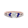 Load image into Gallery viewer, twisted-split-cushion-cut-vine-engagement-ring-with-sapphire-in-rose-gold-FDENR3211CURGSABLANGLE3-NL-RG