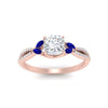 Load image into Gallery viewer, twisted-split-cushion-cut-vine-engagement-ring-with-sapphire-in-rose-gold-FDENR3211CURGSABLANGLE3-NL-RG