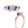 Load image into Gallery viewer, twisted-split-emerald-cut-vine-engagement-ring-with-sapphire-in-rose-gold-FDENR3211EMRGSABLANGLE3-NL-RG