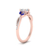 Load image into Gallery viewer, twisted-split-heart-shaped-vine-engagement-ring-with-sapphire-in-rose-gold-FDENR3211HTRGSABLANGLE3-NL-RG