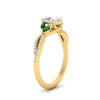 Load image into Gallery viewer, twisted-split-oval-shaped-vine-engagement-ring-with-emerald-in-yellow-gold-FDENR3211OVRGEMGRANGLE3-NL-YG