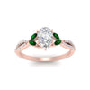 Load image into Gallery viewer, twisted-split-pear-shaped-vine-engagement-ring-with-emerald-in-rose-gold-FDENR3211PERGEMGRANGLE3-NL-RG