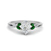 Load image into Gallery viewer, twisted-split-pear-shaped-vine-engagement-ring-with-emerald-in-white-gold-FDENR3211PERGEMGRANGLE3-NL-WG