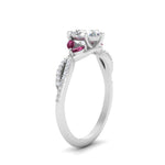 Load image into Gallery viewer, twisted-split-pear-shaped-vine-engagement-ring-with-pink-sapphire-in-white-gold-FDENR3211PERGSADRPIANGLE3-NL-WG