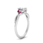 Load image into Gallery viewer, twisted-split-princess-cut-vine-engagement-ring-with-pink-sapphire-in-white-gold-FDENR3211PRRGSADRPIANGLE3-NL-WG