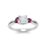Load image into Gallery viewer, twisted-split-princess-cut-vine-engagement-ring-with-pink-sapphire-in-white-gold-FDENR3211PRRGSADRPIANGLE3-NL-WG