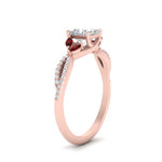 Load image into Gallery viewer, twisted-split-princess-cut-vine-engagement-ring-with-ruby-in-rose-gold-FDENR3211PRRGRUDRANGLE3-NL-RG