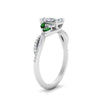 Load image into Gallery viewer, twisted-split-radiant-cut-vine-engagement-ring-with-emerald-in-white-gold-FDENR3211RARGEMGRANGLE3-NL-WG