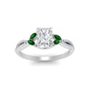 Load image into Gallery viewer, twisted-split-radiant-cut-vine-engagement-ring-with-emerald-in-white-gold-FDENR3211RARGEMGRANGLE3-NL-WG
