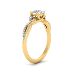 Load image into Gallery viewer, twisted-split-round-cut-vine-engagement-ring-in-yellow-gold-FDENR3211RORANGLE3-NL-YG