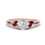 Load image into Gallery viewer, twisted-split-round-cut-vine-engagement-ring-with-ruby-in-rose-gold-FDENR3211RORGRUDRANGLE3-NL-RG