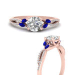 Load image into Gallery viewer, twisted-split-round-cut-vine-engagement-ring-with-sapphire-in-rose-gold-FDENR3211RORGSABLANGLE3-NL-RG