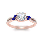 Load image into Gallery viewer, twisted-split-round-cut-vine-engagement-ring-with-sapphire-in-rose-gold-FDENR3211RORGSABLANGLE3-NL-RG
