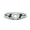 Load image into Gallery viewer, twisted-split-semi-mount-vine-engagement-ring-with-emerald-in-white-gold-FDENR3211SMRGEMGRANGEL3-NL-WG