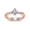 Load image into Gallery viewer, twisted-vine-marquise-cut-lab-grown-engagement-ring-in-14K-rose-gold-FD8253MQRANGLE5-NL-RG